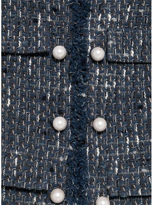 Blue jacket with button front closure Liu Jo | CF5377T081A.M9850